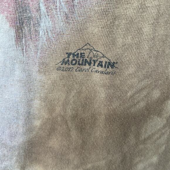 Thrashed Y2K Wolf T Shirt Streetwear Mens L Faded Acid Wash Indian Brown Holes - Picture 4 of 11